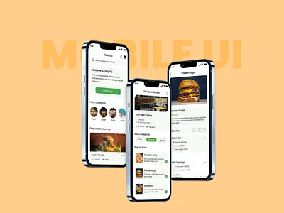 Mobile App UI Design animation app app design branding case study dashboard delivery e commers fast delivery food delivery food delivery app landing logo mobile mobile app mobile ui saas design ui uidesign ux design