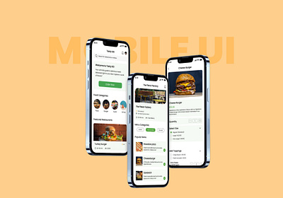 Mobile App UI Design animation app app design branding case study dashboard delivery e commers fast delivery food delivery food delivery app landing logo mobile mobile app mobile ui saas design ui uidesign ux design