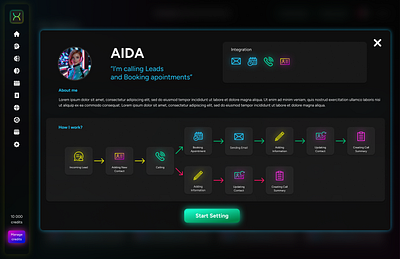 UI/UX Design | Xmation | AI Agent Detail design figma graphic design prototype ui