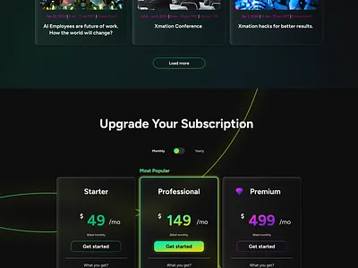 Web Design | Xmation | Events Page design figma graphic design minimal ui web web page website