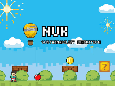 Sustainability Exhibition of NUK graphic design ui