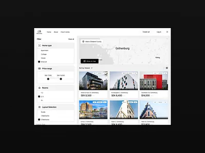 Accommodation selection design product design ui ux uxui