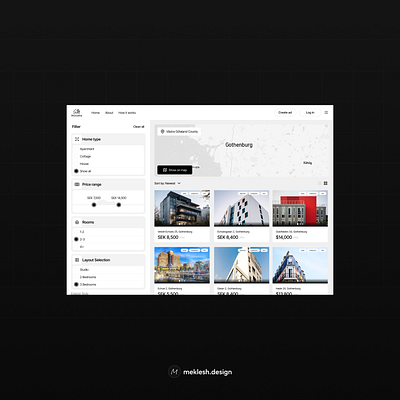 Accommodation selection design product design ui ux uxui