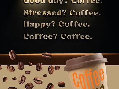 Coffee Shop Ad advertising banner ad cafe coffee lovers coffee shop poster design