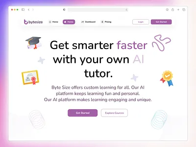 Kids Learning – Landing Page UI Design courses website e learning platform education education app education website design elearning figma kids learning app landing page landing page design learning website online learning app premium study app ui ui design uiux uiux design web design website design