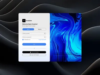 Login Page UI Concept