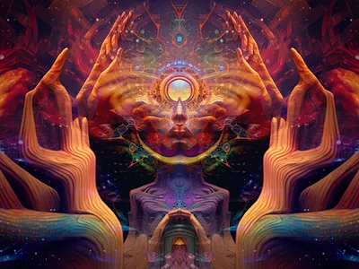 Mutagenic Initiates abstract animation colorful colors forms futuristic geometric gradient graphic design illustration imagination motion graphics pattern portals print psychedelic shading shapes vibrant vintage