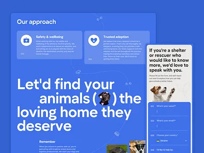 Website for Rescue project dogs ui web webdesign website