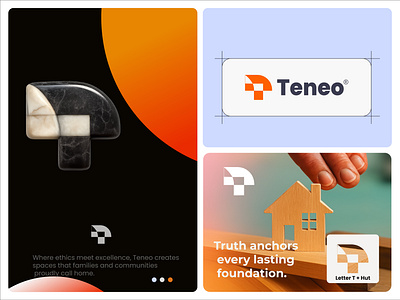 Teneo - T Logo alphabet app brand identity branding corporate logo creative identity custom logo icon illustration logo logo designer logotype mark symbol t t logo teneo logo typography ui vector