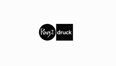 Punkt Druck branding geometric graphic design logo logo design logotype typography