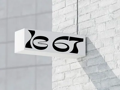 Le 67 branding graphic design logo logo design logotype psychedelic typography