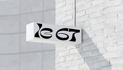 Le 67 branding graphic design logo logo design logotype psychedelic typography