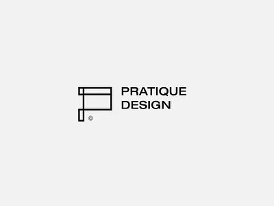 Pratique Design branding design graphic design letter p logo logo design logotype typography