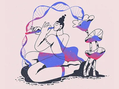 Krishna's Flute 🧬 app branding design graphic design illustration logo typography ui ux vector