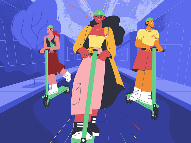 Scoot life 🌈 app branding design graphic design illustration logo typography ui ux vector