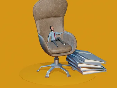 Micromanager/ Blender3D illustration 3dcartoon 3dillustration b3d blender3d micromanagement micromanager office office acrtoon