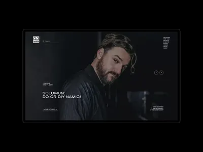 "DJ Mag" Page Animation animation design motion graphics ui ux