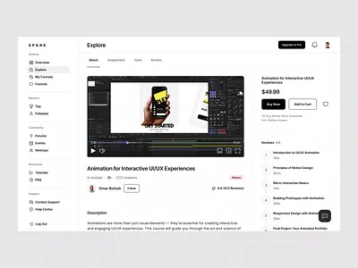 Spark responsive animation app app design cards dashboard design desktop edu education illustration mobile platform responsive responsive dashboard saas saas dashboard ui ux video