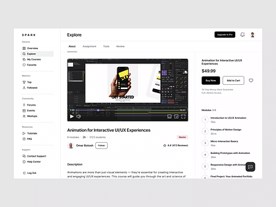 Spark responsive animation app app design cards dashboard design desktop edu education illustration mobile platform responsive responsive dashboard saas saas dashboard ui ux video