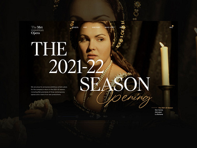 "The Metropolitan Opera" Main Screen Animation animation design motion graphics ui ux