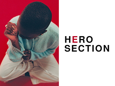 HEROsection for digital agensy site bold cta design graphic design herosection models scale sophisticated stylish typography ui user ux webdesign