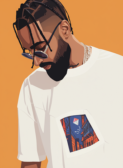 Portrait Vector illustration animation design graphic design illustration ui vector