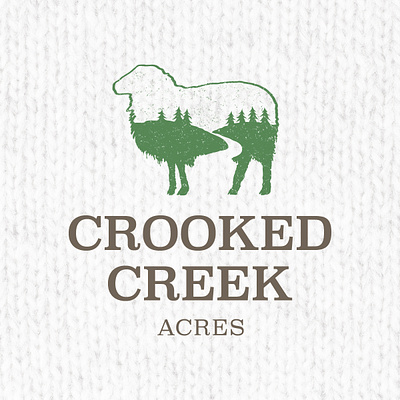 Crooked Creek Acres Logo branding custom design graphic design illustrator logo vector