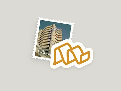 Memory Lane — Sticker v1 app branding email graphic design letter logo mail postcard stamp sticker ui