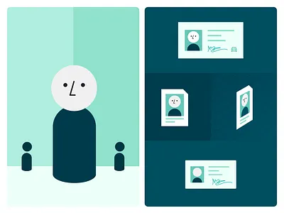 Veriff Brand Illustration - People & documents design system