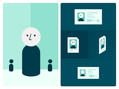 Veriff Brand Illustration - People & documents design system