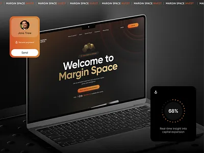 Margin Space website crypto finance product design ui ux website