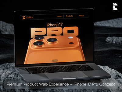 UI/UX – iPhone 17 Pro Concept Website design erti krasniqi iphone iphone 17 iphone 17 pro max landing page ui ux web web design