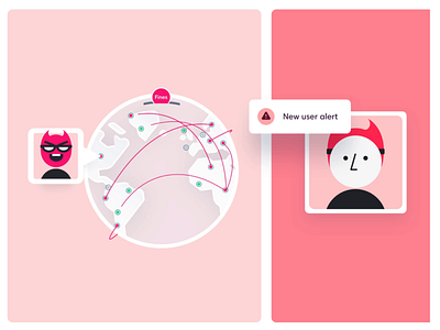 Veriff Brand Illustration - User Alert Animations design system