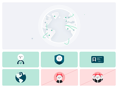 Veriff Brand Illustration - Verified users animation design system