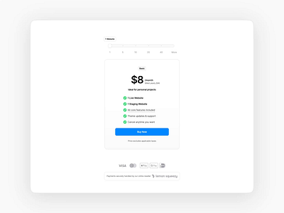 Pricing of pixfort WordPress Theme animation branding checkout conversion fade animation landing page monthly yearly pricing pixfort pixfort wordpress theme pricing pricing plans pricing table saas slider sliding animation sliding text ui user interface ux wordpress
