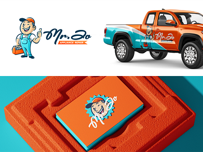 Mr. Jo Appliance Repair 50s mascot appliance repair brand branding character design home service home service branding illustration logo mascot retro vintage