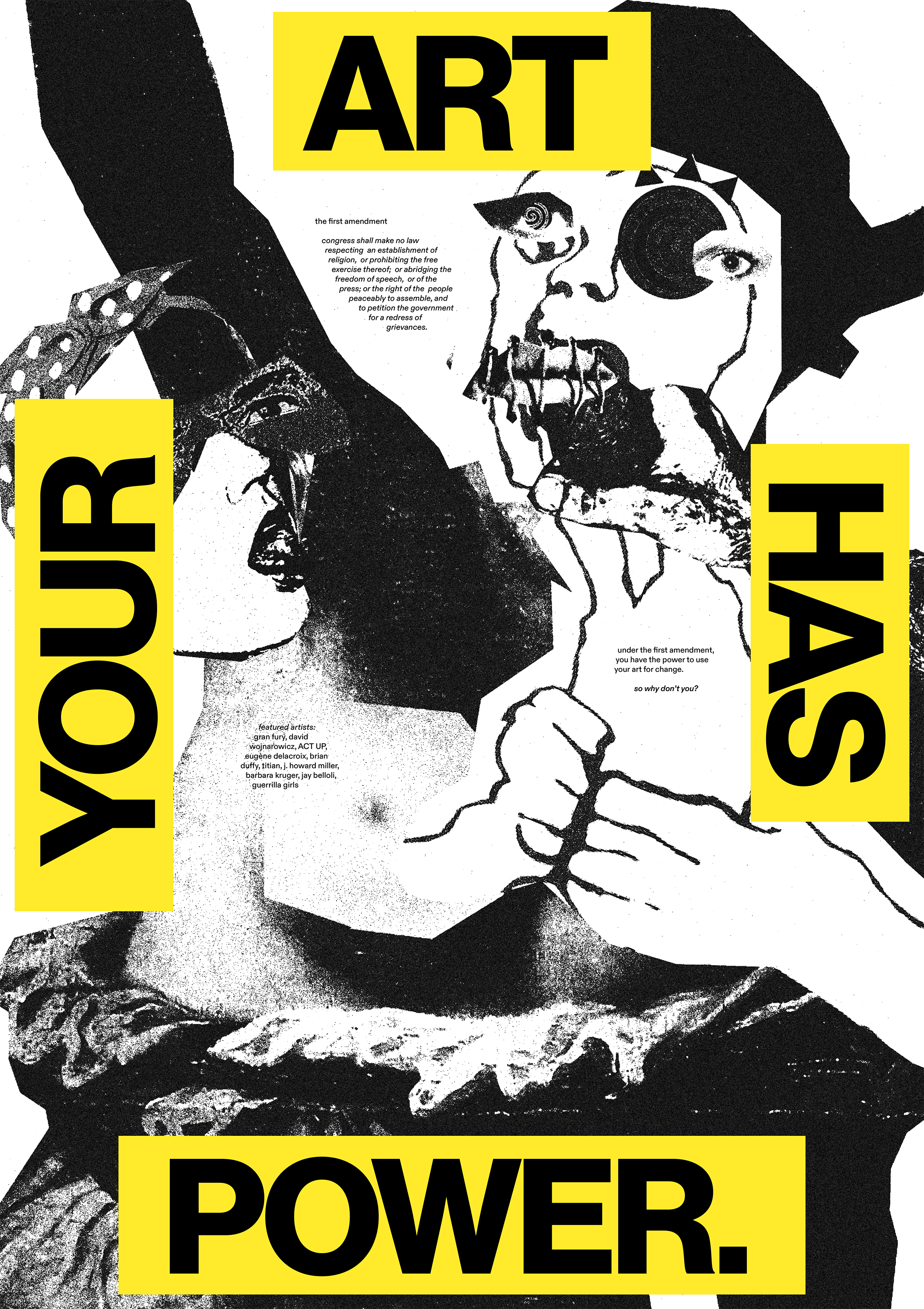 first amendment poster, version #1 graphic design poster design