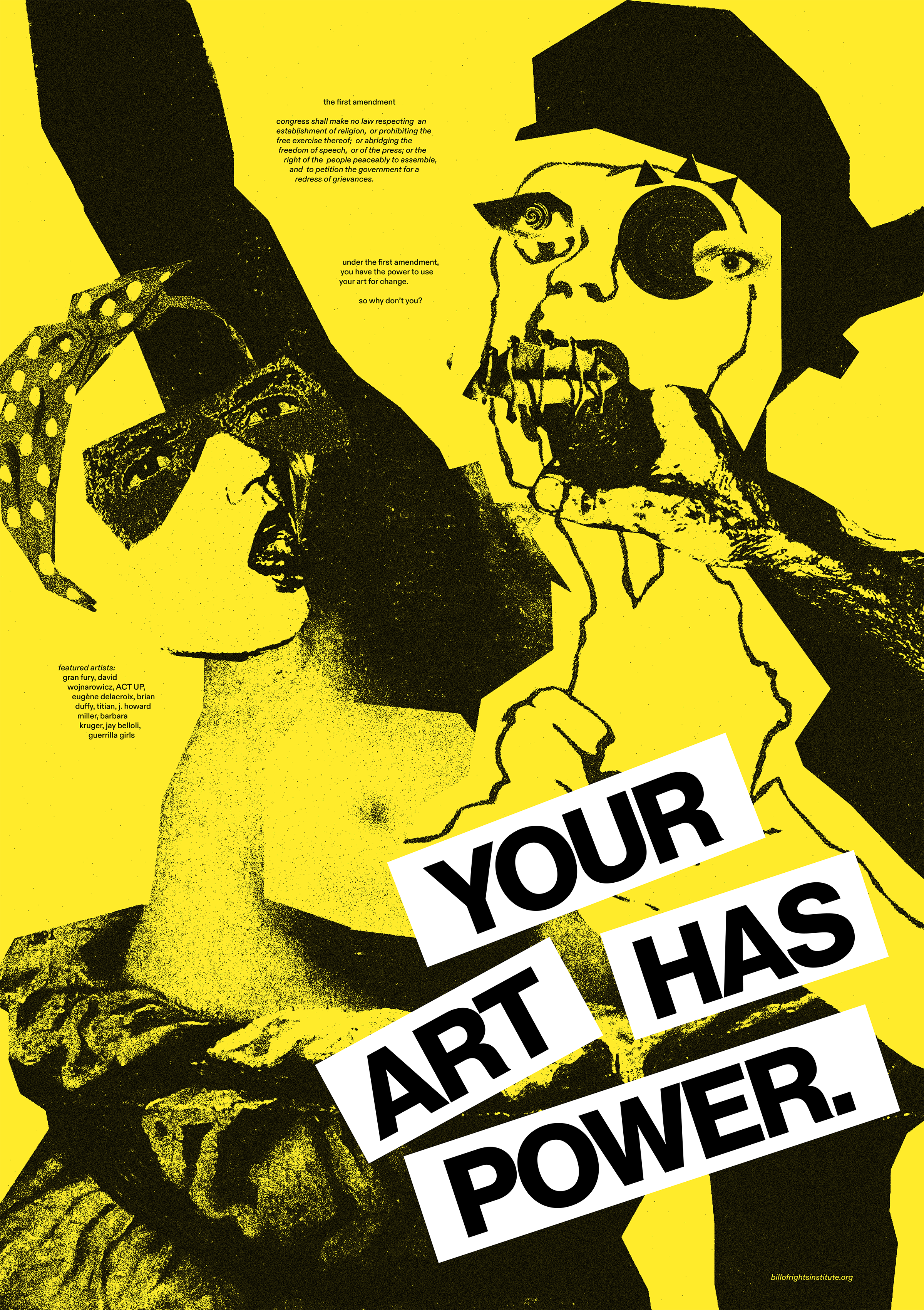 first amendment poster design, version #2 graphic design poster design