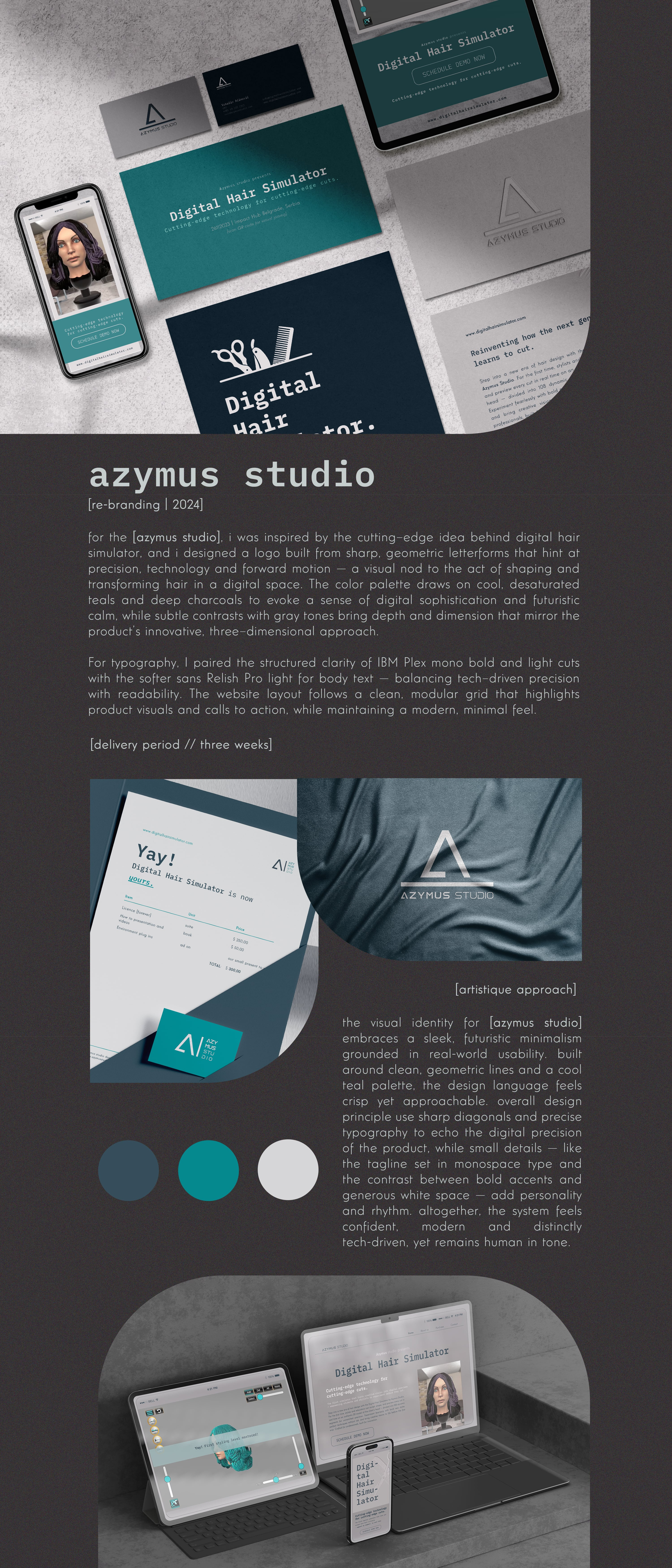 Azymus Studio • Re-Branding [2024] brand guidelines graphic design logo typography ui visual identity