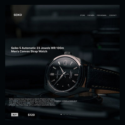 SEIKO WATCH branding design graphic design typography ui ux