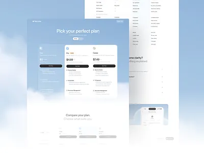 Rezume - AI Resume Builder App [Pricing Page] clean cv cv builder modern plan pricing pricing page pricing plan resume resume builder ui ux web web design website