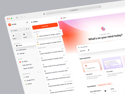 Izanagi - AI Chat Dahsboard ai assistant ai dashboard app design chat dashboard clean dashboard creative app enterprise app minimal design modern design modern ui product design productivity tool saas ui team collaboration ui ux ui design web app design workflow automation