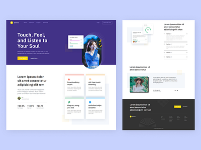 Quintess - Music Platform Landing Page