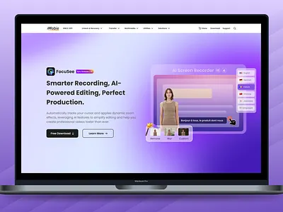 focusee banner https://focusee.imobie.com/?ref=homepagead branding graphic design ui