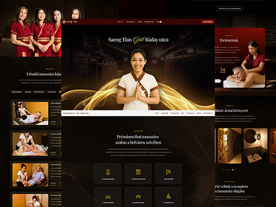 Ráday Massage Landing dark elegant images landing page massage thai thai massage