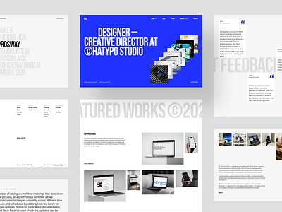 Personal Website - Faza Dzikrulloh landing page personal landing page personal website portfolio ui design web web design website website design