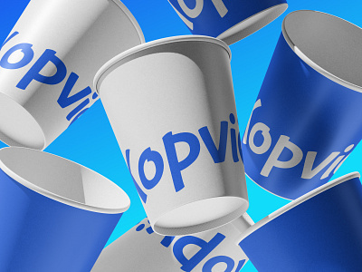 Kopvié - Packaging Design blue brand brand identity branding coffee coffee shop graphic design habito hatypo illustration logo logo design modern branding visual identity