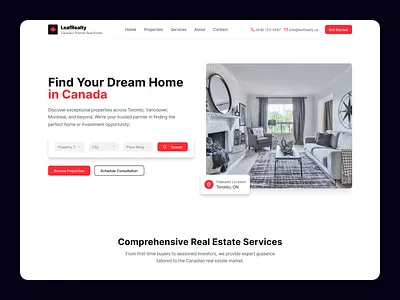 Real Estate Home Page home page home page design house landing page landing page design property real estate real estate home page real estate landing page real estate ui real estate user interface real estate web design real estate website ui ui design user interface user interface design web design web ui design website design