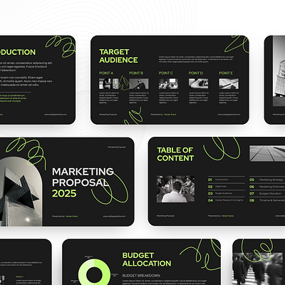 MARKETING PROSOSAL PRESENTATION TEMPLATE DESIGN