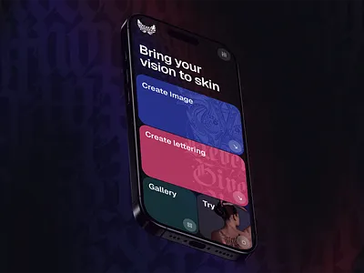 AI Powered Tattoo Generator ai android app artifical intelligent create generator image ios tattoo
